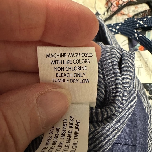 Johnnie-O Ricky Striped Performance Shorts, Size Small - Picture 10 of 11